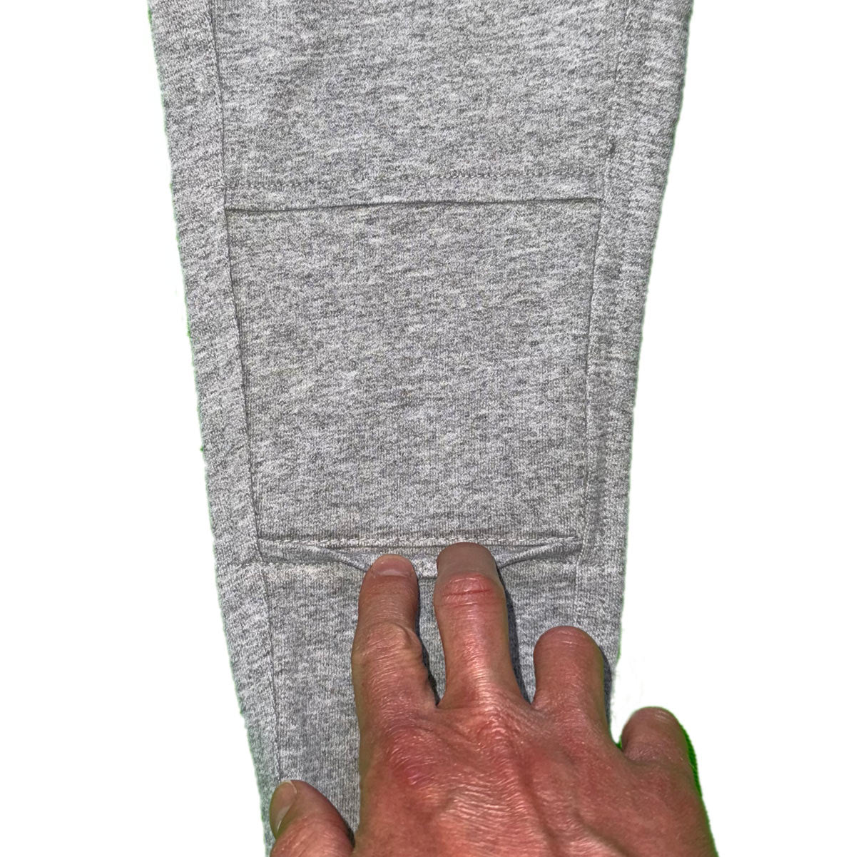 Double-Layer Sweatpants--DisCover-Knee™ Snip-a-Stitch™ with Plain Second Layer